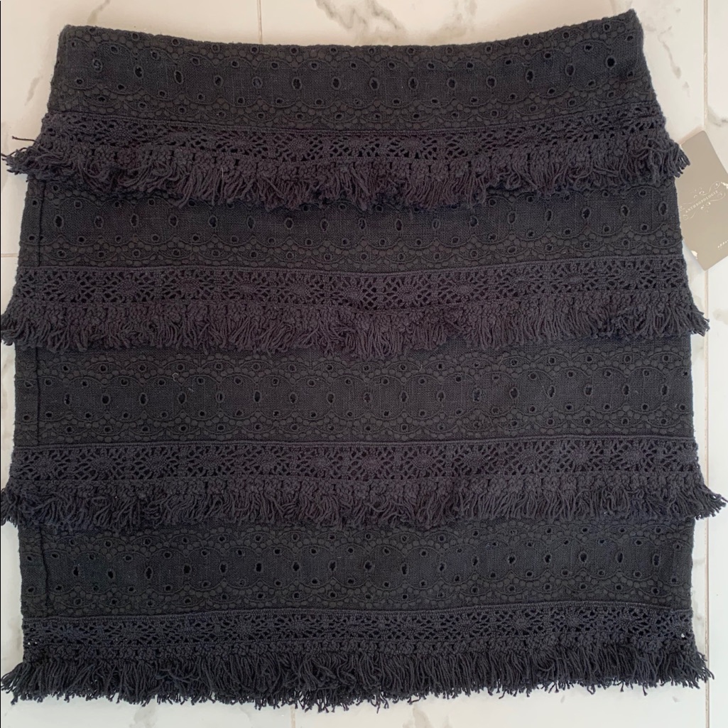 Nwt Anthropologie Hd In Paris Blk Skirt Sz 2